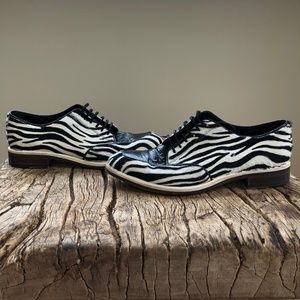 Lanvin Zebra fur and leather sneakers!